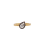 Load image into Gallery viewer, Inverted Pear Diamond Solitaire Gold Ring
