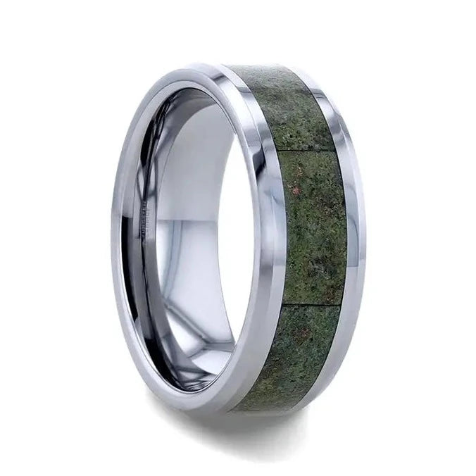 Liberty Tungsten Carbide & Green Copper Conglomerate Band