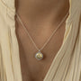 Load image into Gallery viewer, Four Star Flame Pendant with White Diamonds and Blue Sapphires - Art + Soul Gallery
