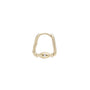 Load image into Gallery viewer, 9k yellow gold spinning clicker hoop with a single flush set white diamond from Metier by Tomfoolery
