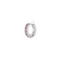 Load image into Gallery viewer, Single Mini Mezzo Pastel Pink Sapphire Hoop
