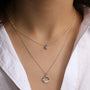 Load image into Gallery viewer, Sapphire Moonflower Charm Pendant
