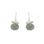 Load image into Gallery viewer, Handcrafted sterling silver earrings by Philippa Roberts set with soft blue, faceted aquamarine gemstones.
