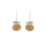 Load image into Gallery viewer, Handcrafted sterling silver earrings by Philippa Roberts set with soft pink faceted pink opal gemstones.
