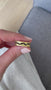 Load and play video in Gallery viewer, Hammered Inverted Black Diamond Fissure Band
