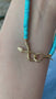 Load and play video in Gallery viewer, Tapered Turquoise and Gold Snake Necklace w/ Diamonds
