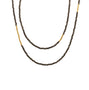 Load image into Gallery viewer, Pyrite Beaded Necklace with 22K Yellow Gold Beads

