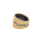 Load image into Gallery viewer, Tapered Gold Diamond Fissure Band
