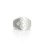 Load image into Gallery viewer, Moon and Stars Shield Ring in Sterling Silver - Art + Soul Gallery
