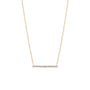 Load image into Gallery viewer, Tiny Diamond Bezel Bar Necklace
