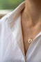 Load image into Gallery viewer, Twin Flame Necklace w/ Heart Moonstone
