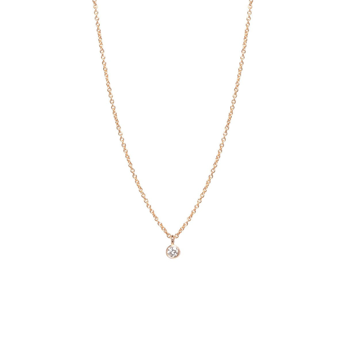 Single Diamond Pendant Necklace | Art + Soul Gallery
