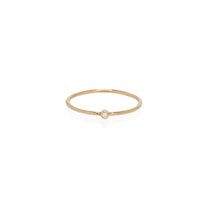 14K White Diamond Thin Band | Art + Soul Gallery