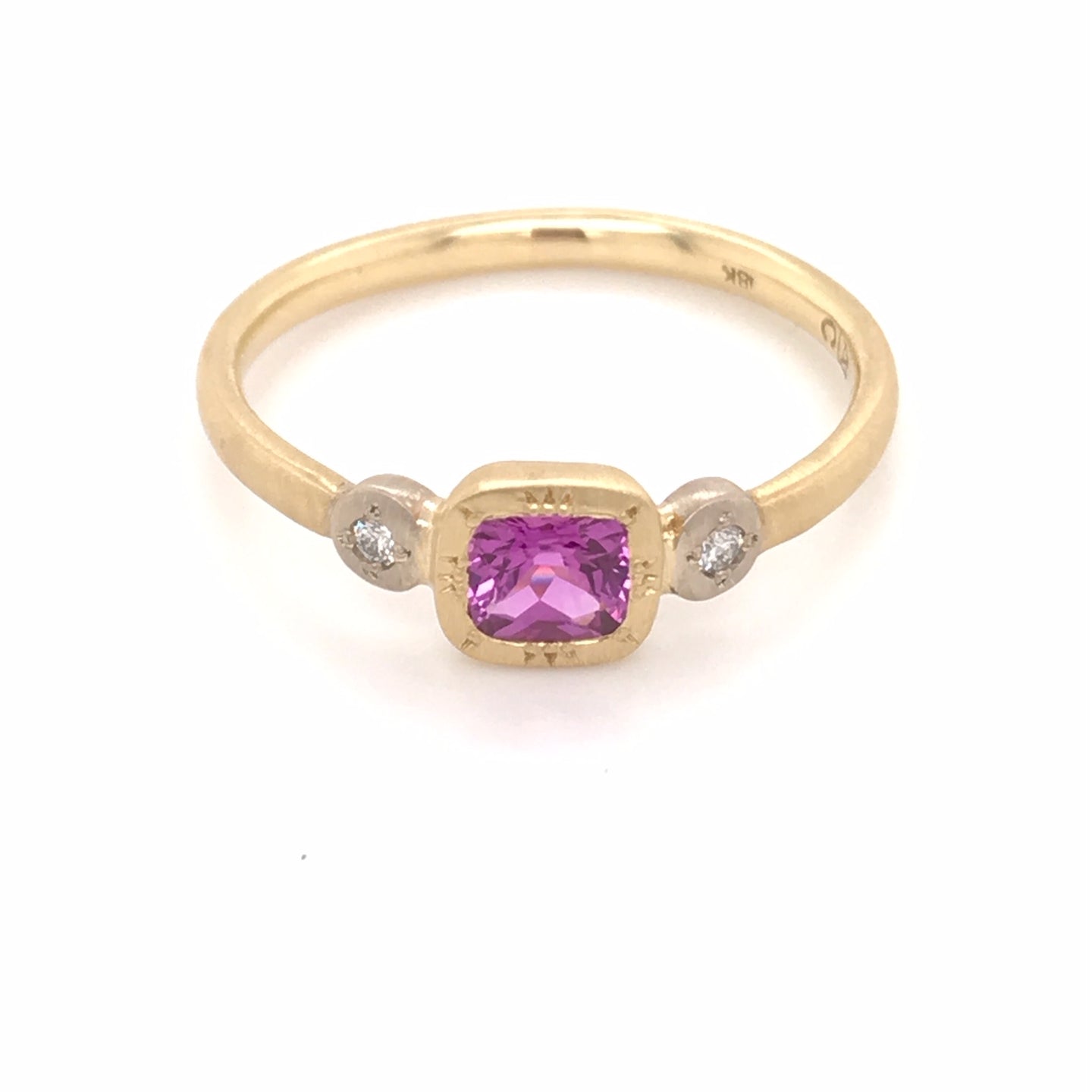 Pink Sapphire Cushion Ring | Art + Soul Gallery