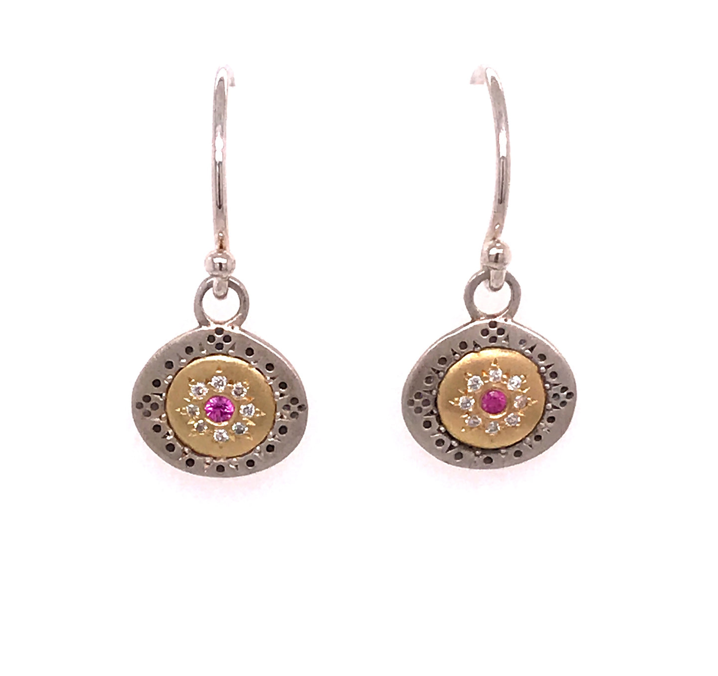 Pink Sapphire Seeds of Harmony Earrings