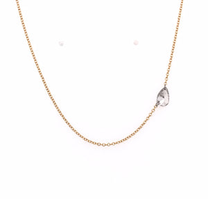 Free Set Pear Shaped Diamond Necklace