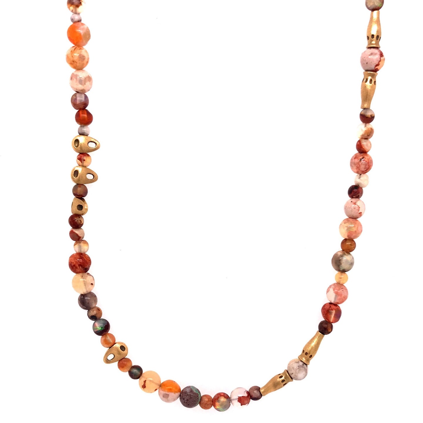 Fire Opal in Matrix Necklace