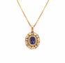 Load image into Gallery viewer, Tanzanite and Diamond Pendant Necklace
