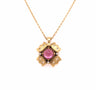 Load image into Gallery viewer, Pink Tourmaline and Diamond Sugarloaf Pendant Necklace
