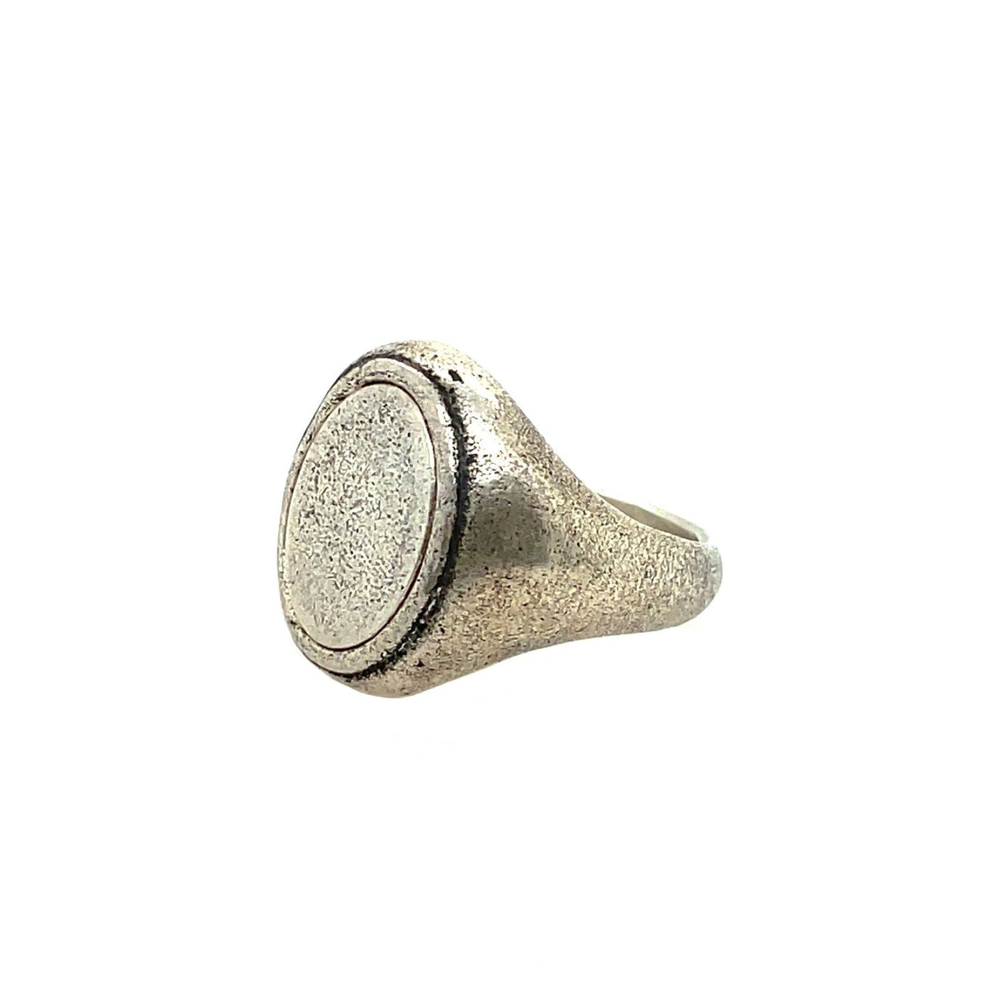 Flat Top Sterling Silver Ring