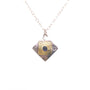 Load image into Gallery viewer, Single Stone Sterling Silver and 18K Yellow Gold Necklace
