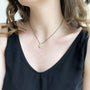 Load image into Gallery viewer, Medium Diamond Gold Scale Necklace
