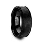Load image into Gallery viewer, Revenant Hammered Black Ceramic Band
