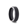 Load image into Gallery viewer, Aston Brushed Black Tungsten Carbide Band
