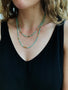 Load image into Gallery viewer, Emerald Flora Bead Necklace
