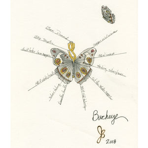 Buckeye Butterfly Pendant | Art + Soul Gallery