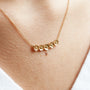 Load image into Gallery viewer, Buttercup 5-Flower Bar Necklace w/ Diamonds

