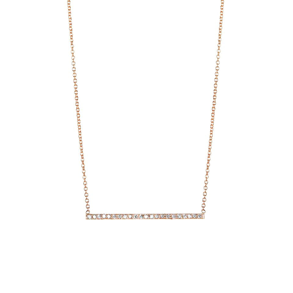 Pave Thin Bar Necklace | Art + Soul Gallery