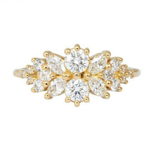 Flora Diamond Cluster Ring