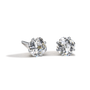 Load image into Gallery viewer, 14K White Gold Platinum Cushion Studs
