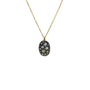 Load image into Gallery viewer, Concave Vertical Oval Drop Necklace
