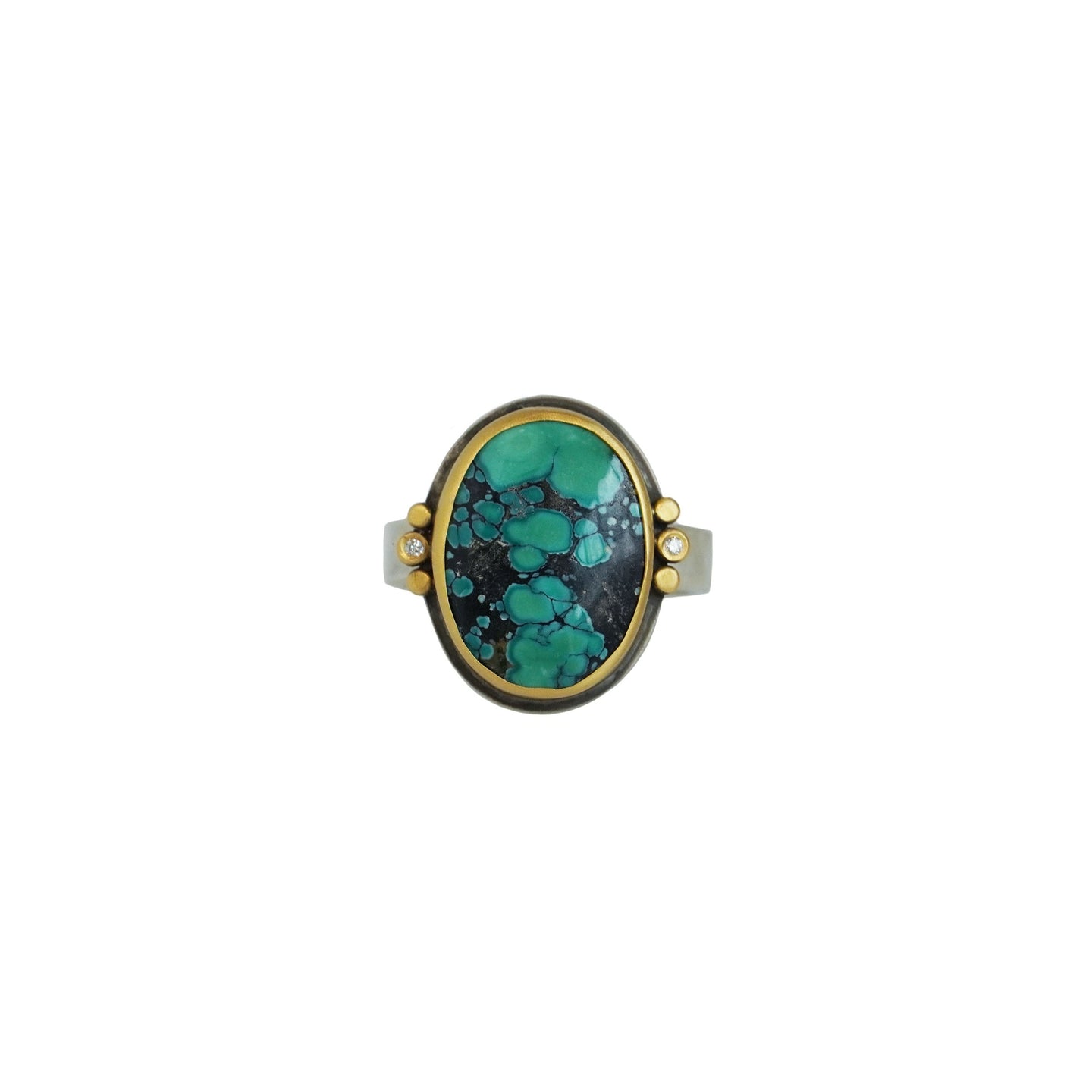 Oval Chinese Turquoise Ring