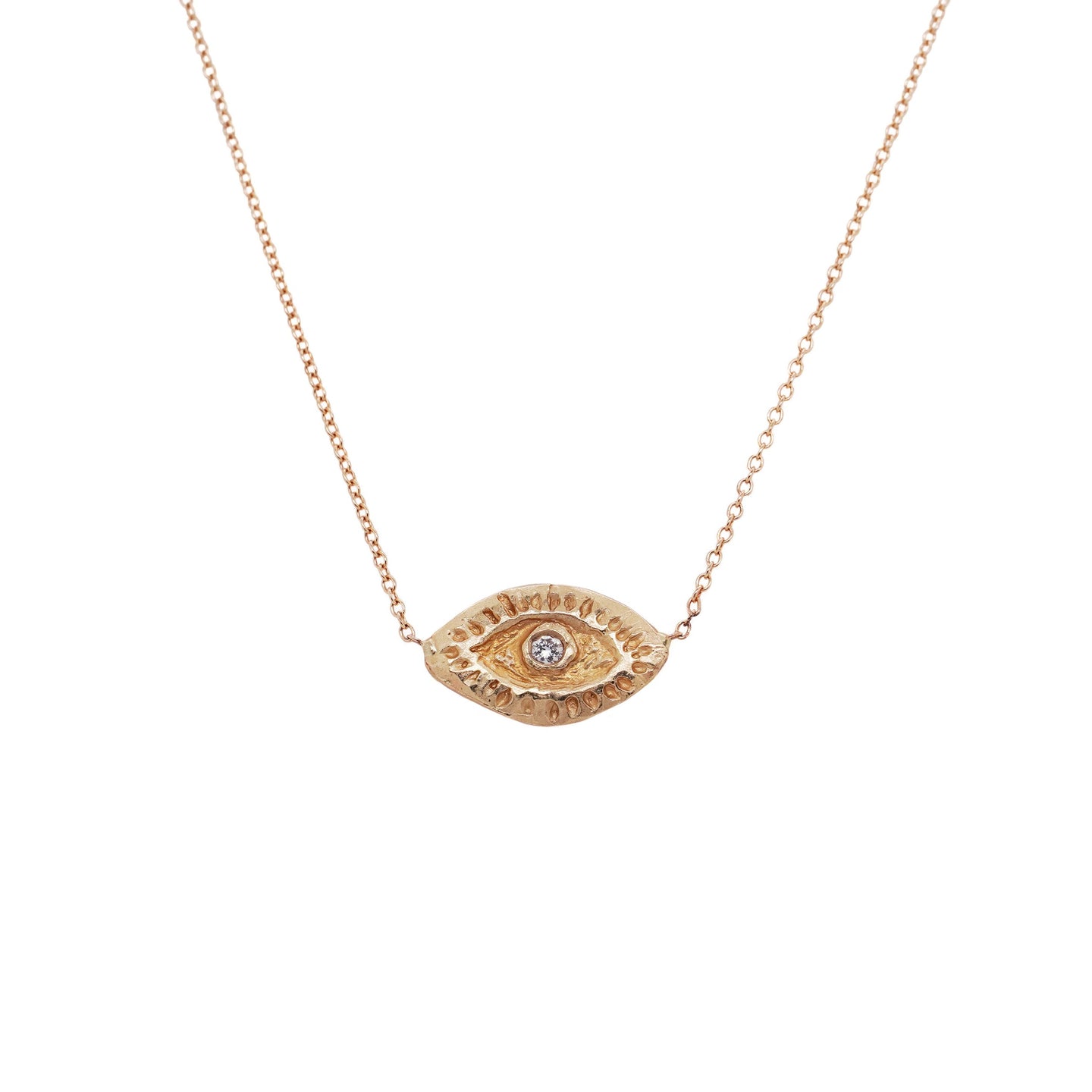 Golden Eye Diamond Necklace