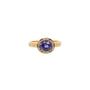 Load image into Gallery viewer, Oval Sapphire Beaded Horizon Ring
