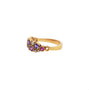 Load image into Gallery viewer, Pink | Purple | Violet Sapphire and Diamond Band
