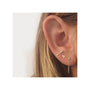 Load image into Gallery viewer, 14K Diamond Bezel Chain Stud Earrings | Art + Soul Gallery
