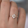 Load image into Gallery viewer, Diamond Flower Cluster Ring
