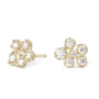 Load image into Gallery viewer, Small Flower Diamond Cluster Stud Earrings
