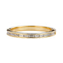 Load image into Gallery viewer, Channel Set Baguette Diamond Half Eternity Band
