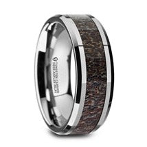 Fawn Tungsten Carbide and Dark Antler Band | Art + Soul Gallery