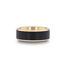 Gaston Black Tungsten and Gold Plated Band | Art + Soul Gallery
