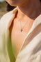 Load image into Gallery viewer, Green Tourmaline and Diamond Byrdie Necklace

