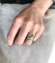 Load image into Gallery viewer, White Gold Coral Stick Diamond Ring

