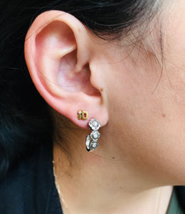 Platinum "Flora" Earrings