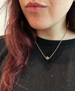 Free Floating Gold Ball Pendant