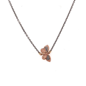Rose Gold and Sterling Silver Side Migrations Asterope Necklace